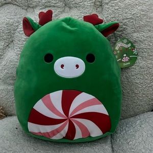 !!ON HOLD!! 4/$30❤️- 12” Zumir Green Peppermint Reindeer Squishmallow